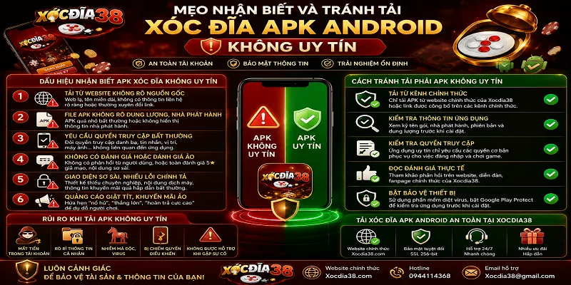 Mẹo nhận biết và tránh tải xóc đĩa APK Android không uy tín