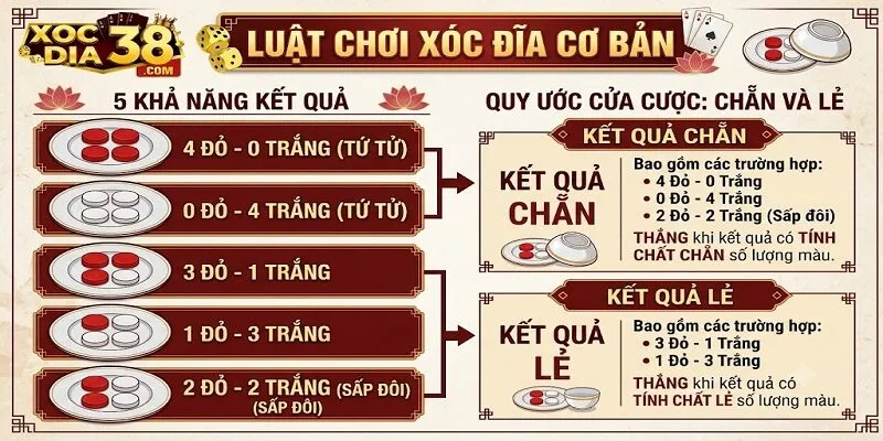 Luật chơi xóc đĩa cơ bản cho thành viên mới